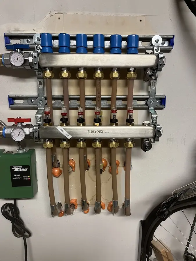 Plumber performing Gas Line Installation at a residential property in Rock Springs